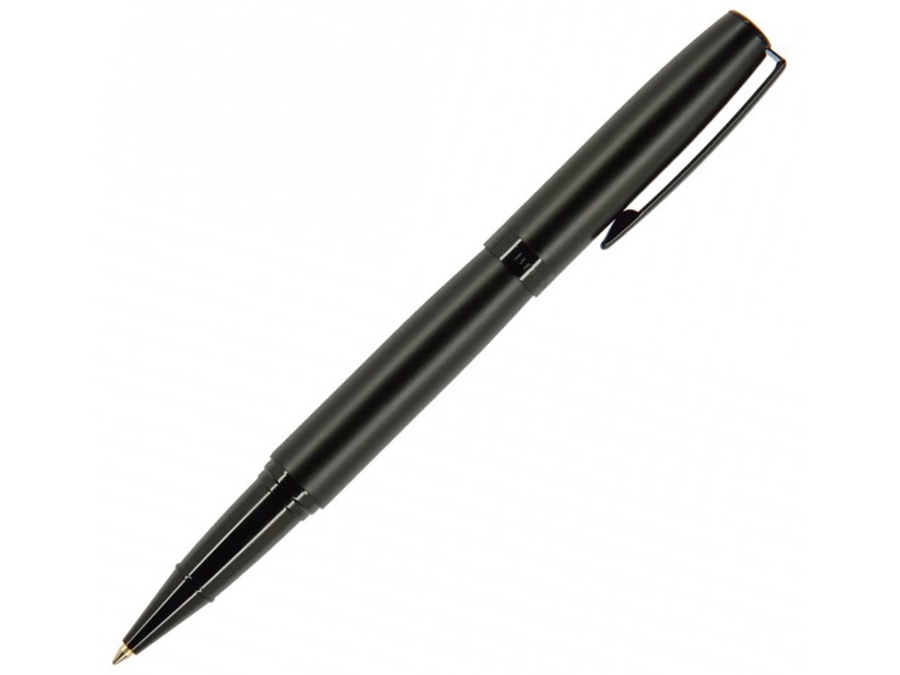 Ручка роллер BrunoVisconti®0.7 мм, синяя, в чёрном футляреSORRENTO (черный металлический корпус) (Изображение 1)
