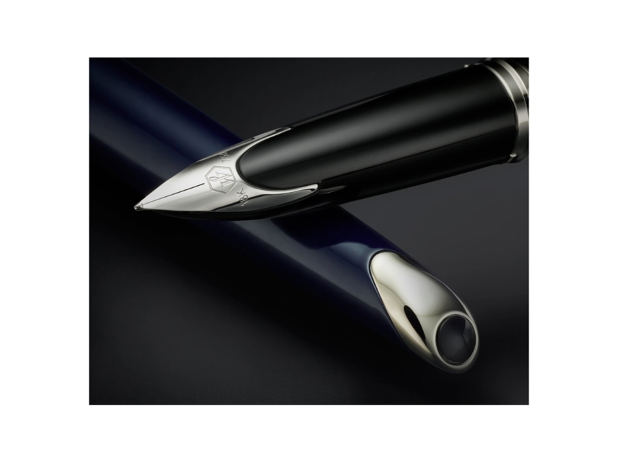 Перьевая ручка Waterman Carene L'Essence, цвет: du Bleu CT, перо: F (Изображение 12)