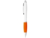 Ручка пластиковая шариковая Nash (оранжевый/белый) синие чернила (Изображение 2)