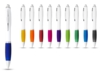 Ручка пластиковая шариковая Nash (оранжевый/белый) черные чернила (Изображение 3)