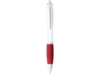 Ручка пластиковая шариковая Nash (красный/белый) синие чернила (Изображение 2)