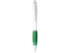 Ручка пластиковая шариковая Nash (зеленый/белый) синие чернила (Изображение 2)