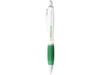 Ручка пластиковая шариковая Nash (зеленый/белый) синие чернила (Изображение 3)