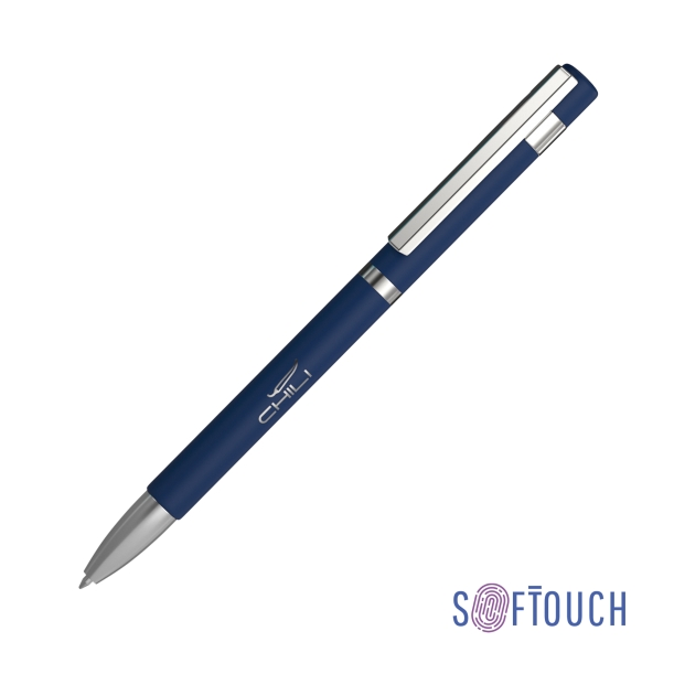 Ручка шариковая "Mars", покрытие soft touch (темно-синий) (Изображение 1)