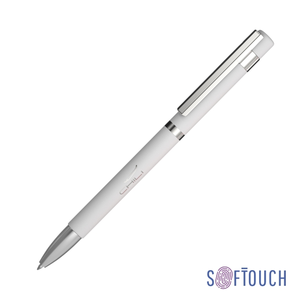 Ручка шариковая "Mars", покрытие soft touch (белый) (Изображение 1)
