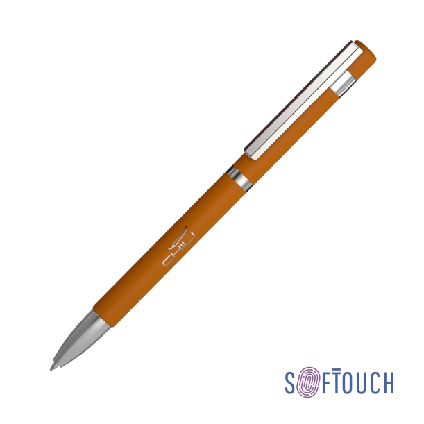 Ручка шариковая "Mars", покрытие soft touch (оранжевый) (Изображение 1)