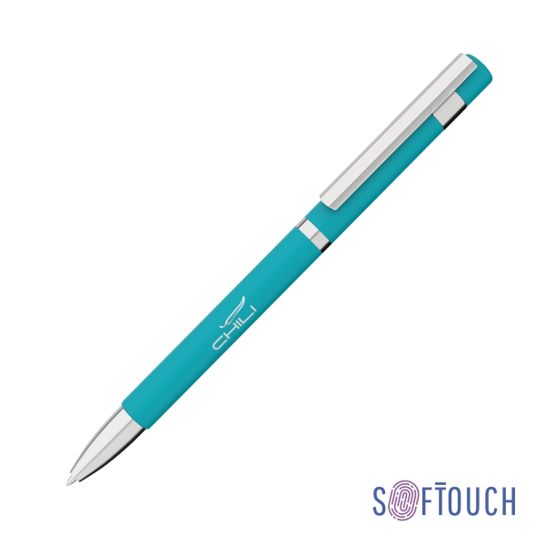 Ручка шариковая "Mars", покрытие soft touch (бирюзовый) (Изображение 1)