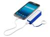 Внешний аккумулятор Jive, 2000 mAh (ярко-синий/белый)  (Изображение 3)