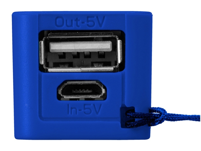 Внешний аккумулятор Jive, 2000 mAh (ярко-синий/белый)  (Изображение 4)