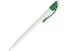 Ручка пластиковая шариковая Какаду (зеленый/белый)  (Изображение 3)