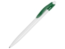 Ручка пластиковая шариковая Какаду (зеленый/белый) 