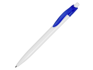 Ручка пластиковая шариковая Какаду (ярко-синий/белый) 