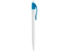 Ручка пластиковая шариковая Какаду (голубой/белый)  (Изображение 3)
