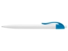 Ручка пластиковая шариковая Какаду (голубой/белый)  (Изображение 4)