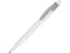 Ручка пластиковая шариковая Какаду (серый/белый)  (Изображение 1)