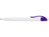Ручка пластиковая шариковая Какаду (фиолетовый/белый)  (Изображение 4)