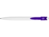 Ручка пластиковая шариковая Какаду (фиолетовый/белый)  (Изображение 5)