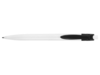 Ручка пластиковая шариковая Какаду (черный/белый)  (Изображение 5)