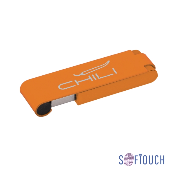 Флеш-карта "Case" 8GB, покрытие soft touch (оранжевый) (Изображение 1)