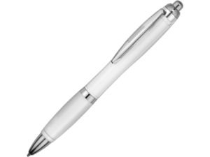 Ручка пластиковая шариковая Nash (белый) синие чернила