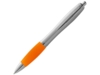 Ручка пластиковая шариковая Nash (оранжевый/серебристый) синие чернила (Изображение 1)