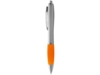 Ручка пластиковая шариковая Nash (оранжевый/серебристый) синие чернила (Изображение 2)