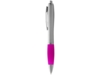 Ручка пластиковая шариковая Nash (розовый/серебристый) синие чернила (Изображение 2)