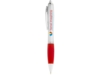 Ручка пластиковая шариковая Nash (красный/серебристый) синие чернила (Изображение 3)