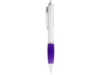 Ручка пластиковая шариковая Nash (пурпурный/серебристый) синие чернила (Изображение 2)