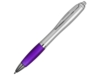 Ручка пластиковая шариковая Nash (пурпурный/серебристый) черные чернила (Изображение 1)