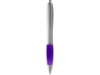 Ручка пластиковая шариковая Nash (пурпурный/серебристый) черные чернила (Изображение 2)