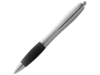 Ручка пластиковая шариковая Nash (черный/серебристый) синие чернила (Изображение 1)