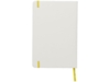 Блокнот А5 Spectrum с белой обложкой и цветной резинкой (белый/желтый)  (Изображение 5)