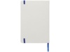 Блокнот А5 Spectrum с белой обложкой и цветной резинкой (ярко-синий/белый)  (Изображение 5)