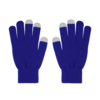 Перчатки женские для работы с сенсорными экранами, синие# (синий) (Изображение 1)