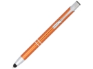 Ручка-стилус металлическая шариковая Moneta с анодированным покрытием (оранжевый) 