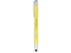 Ручка-стилус металлическая шариковая Moneta с анодированным покрытием (желтый)  (Изображение 3)