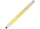 Ручка-стилус металлическая шариковая Moneta с анодированным покрытием (желтый) 