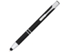 Ручка-стилус металлическая шариковая Moneta с анодированным покрытием (черный)  (Изображение 1)