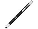 Ручка-стилус металлическая шариковая Moneta с анодированным покрытием (черный) 