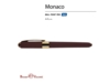 Ручка пластиковая шариковая Monaco (коричневый)  (Изображение 2)