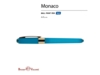 Ручка пластиковая шариковая Monaco (бирюзовый)  (Изображение 2)