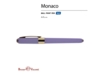 Ручка пластиковая шариковая Monaco (фиолетовый)  (Изображение 2)