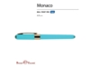 Ручка пластиковая шариковая Monaco (небесно-голубой)  (Изображение 2)