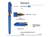 Ручка пластиковая шариковая Monaco (ярко-синий)  (Изображение 3)