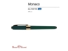 Ручка пластиковая шариковая Monaco (зеленый)  (Изображение 2)
