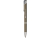Ручка металлическая шариковая Moneta с антискользящим покрытием (темно-серый)  (Изображение 5)