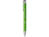 Ручка металлическая шариковая Moneta с антискользящим покрытием (лайм)  (Изображение 5)