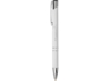 Ручка металлическая шариковая Moneta с антискользящим покрытием (белый)  (Изображение 5)
