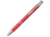 Ручка металлическая шариковая Moneta с антискользящим покрытием (красный)  (Изображение 1)